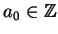 $ a_0\in\mathbb{Z}$
