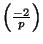 $ \left(\frac{-2}{p}\right)$