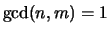 $ \gcd(n,m)=1$