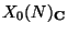 $ X_0(N)_{\mathbf{C}}$