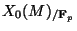 $ X_0(M)_{/\mathbf{F}_p}$