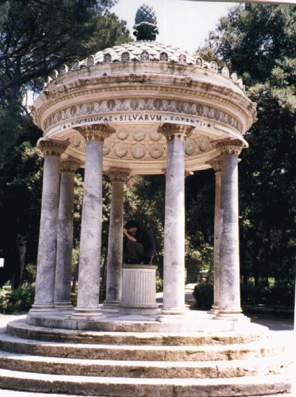 in a park in rome