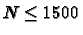 $N\leq 1500$