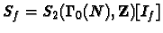 $S_f = S_2(\Gamma_0(N),\mathbf{Z})[I_f]$