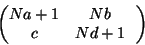 [Na+1,Nb;Nc+1,d]